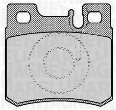 MAGNETI MARELLI 363916060307 -  Комплект тормозных колодок, дисковый тормоз